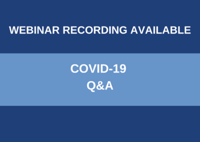 COVID-19 Q&A – Webinar