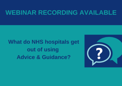 What do NHS hospitals get out of using A&G? – Webinar