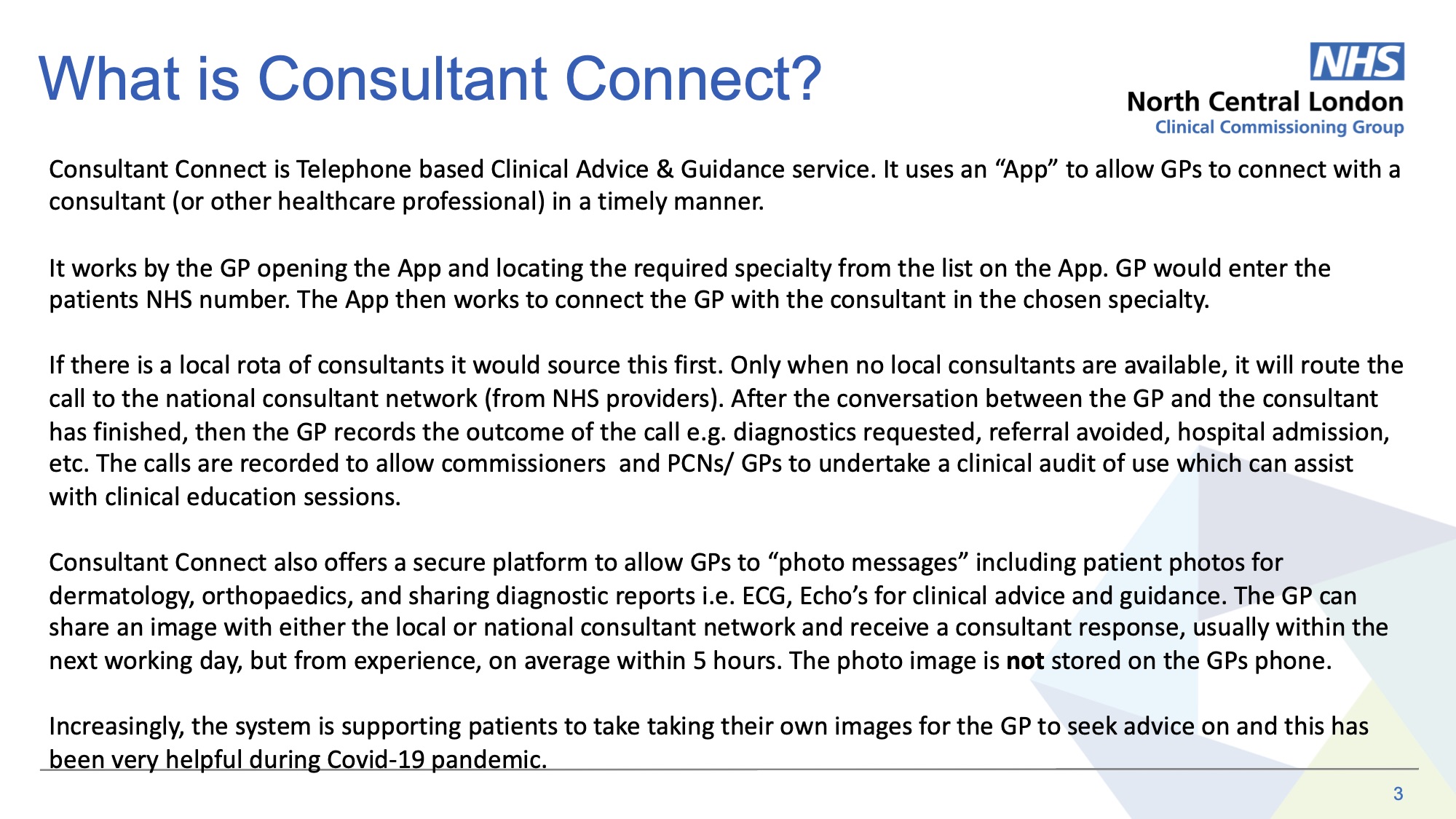 - Consultant Connect