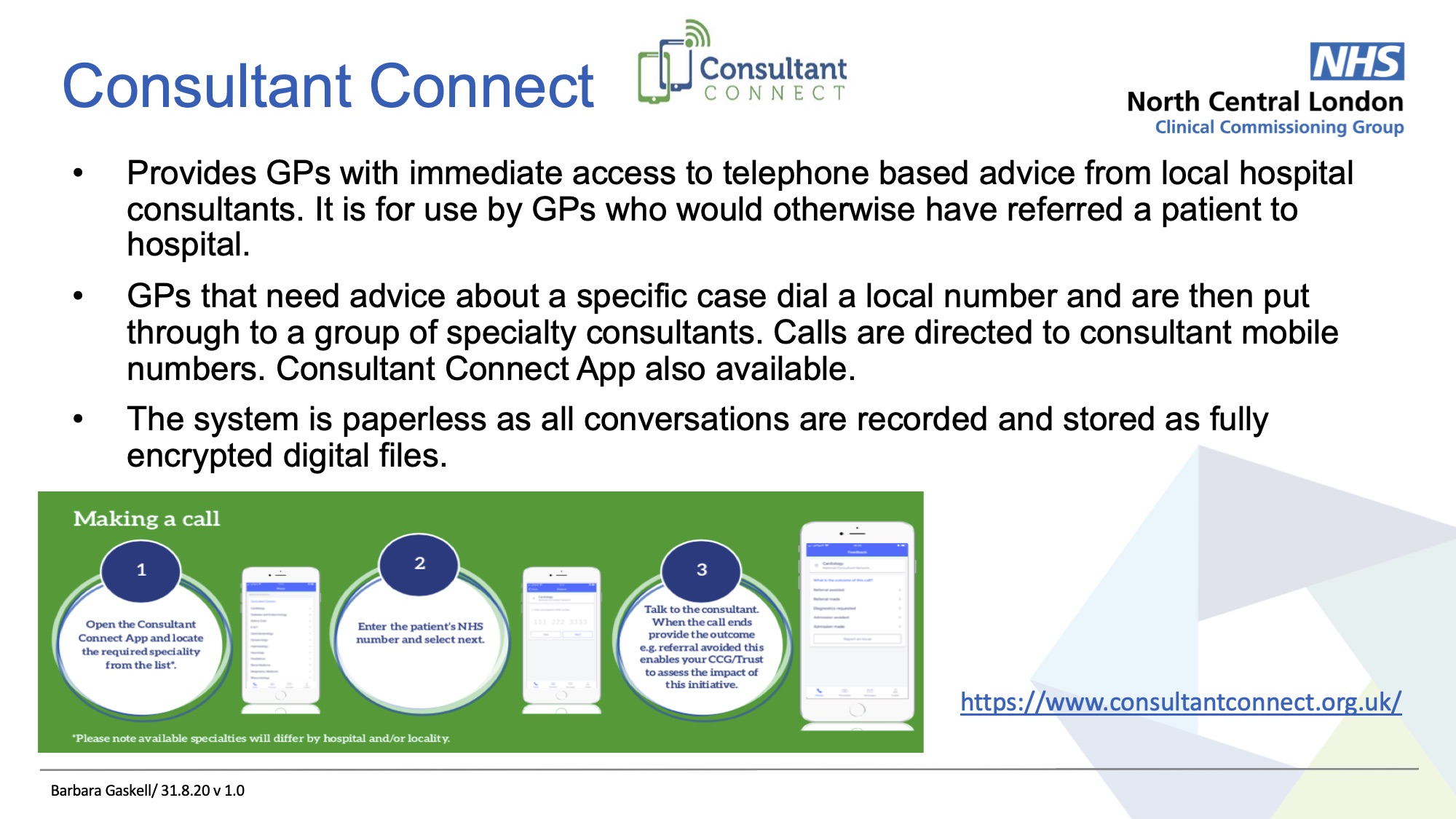 - Consultant Connect