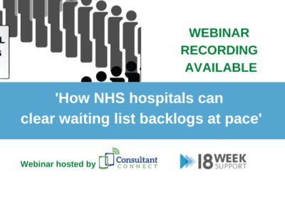 How NHS hospitals can clear waiting list backlogs at pace