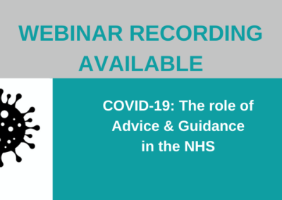 COVID-19: The role of Advice & Guidance in the NHS