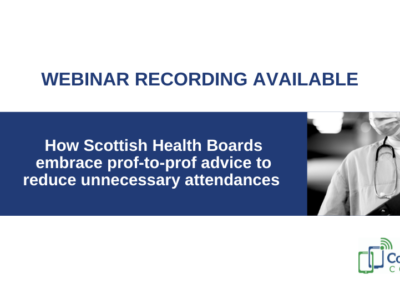 How Scottish Health Boards embrace prof-to-prof advice to reduce unnecessary attendances