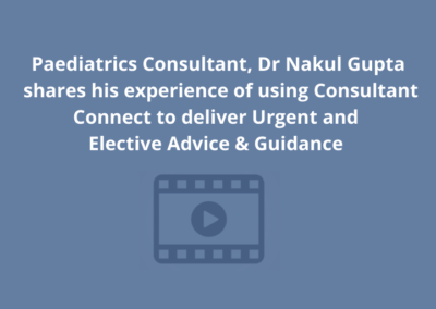 5 minutes with a Paediatrics Consultant