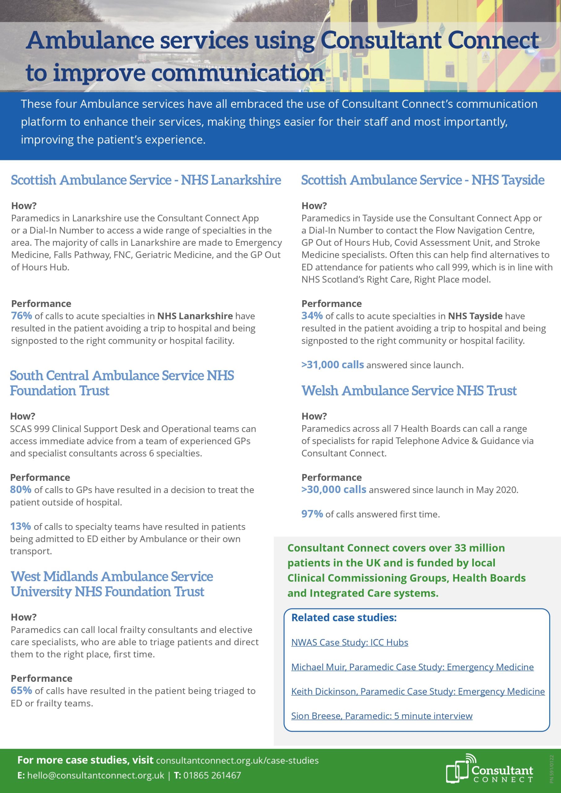 Ambulance services using Consultant Connect to improve communication - Consultant Connect