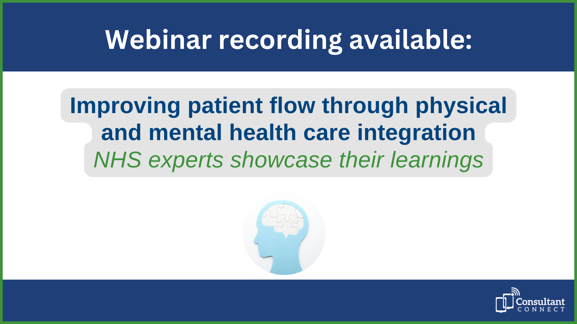 Mental Health Webinar Recording Available
