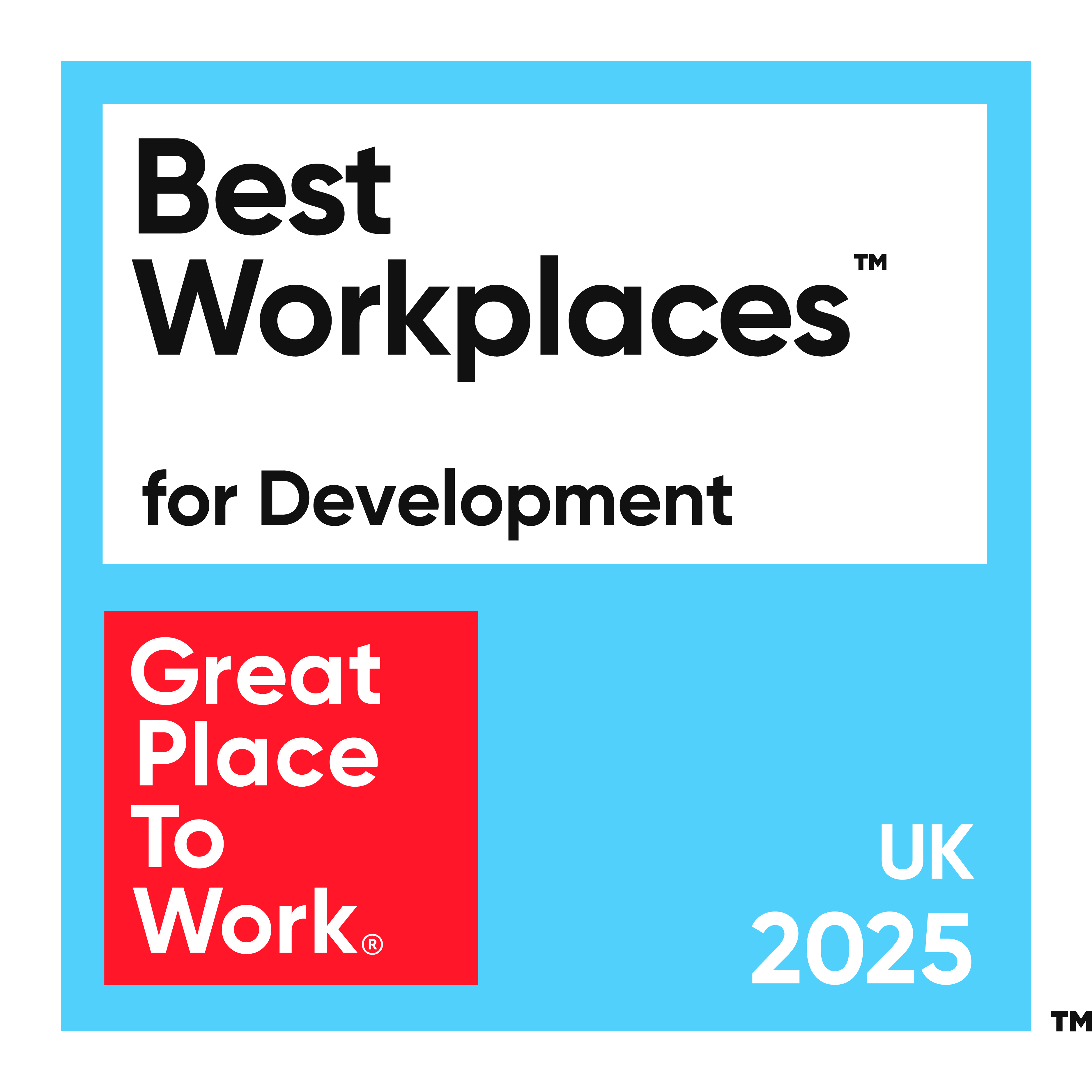 Best Workplaces for Development 2025 Badge