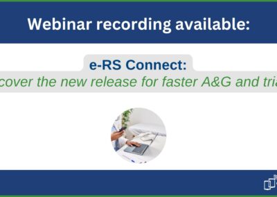 e-RS Connect Discover the new release for faster A&G and triage