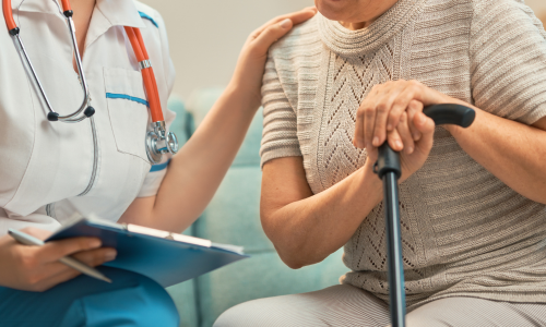 Frailty patient with clinician